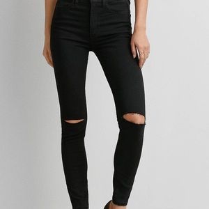 AMERICAN EAGLE BLACK JEGGINGS